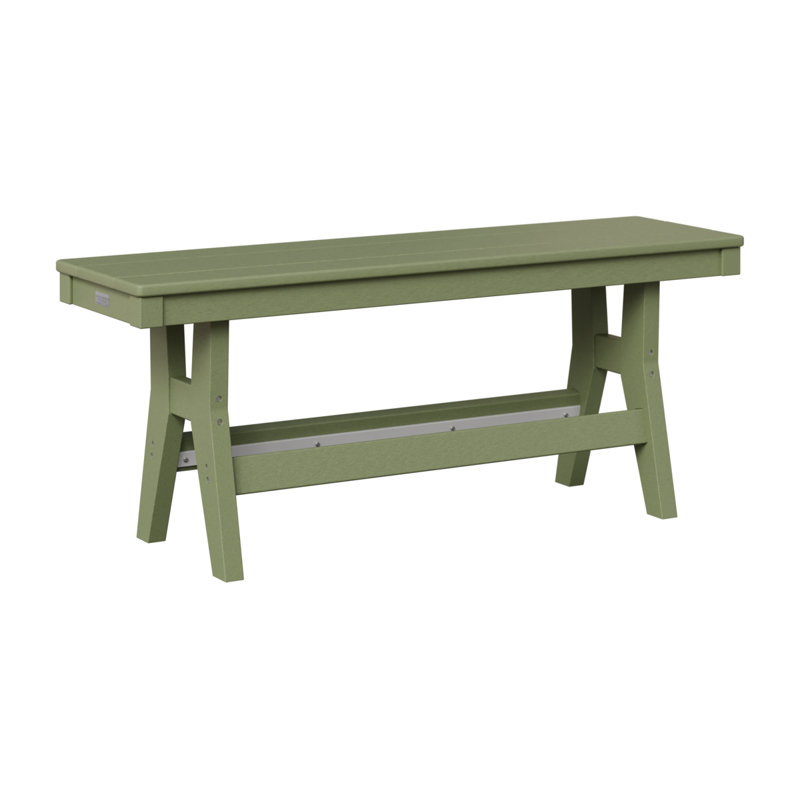Banc portatif Berlin de 44 po, H 18 po x l 44 po x P 12,5 po, Vert
