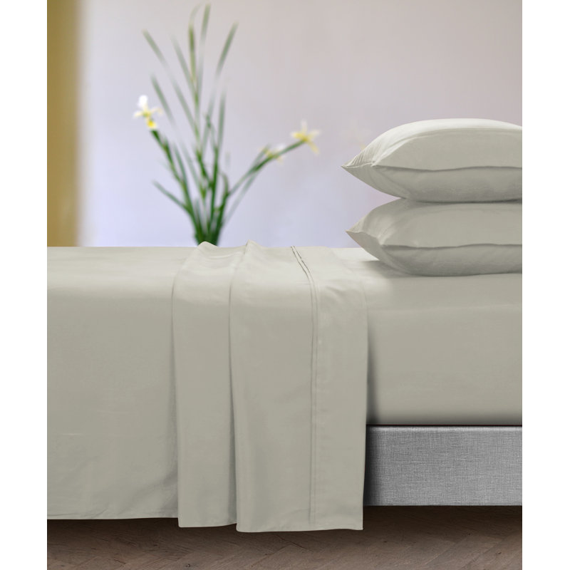 Microfiber Sheet Set, Twin Sheet Set + Fitted Sheet + 1 Pillowcase, Cloud