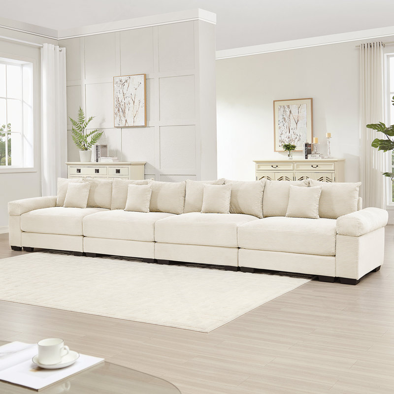 Canapé modulaire surdimensionné de 170 pouces Cloud, Beige
