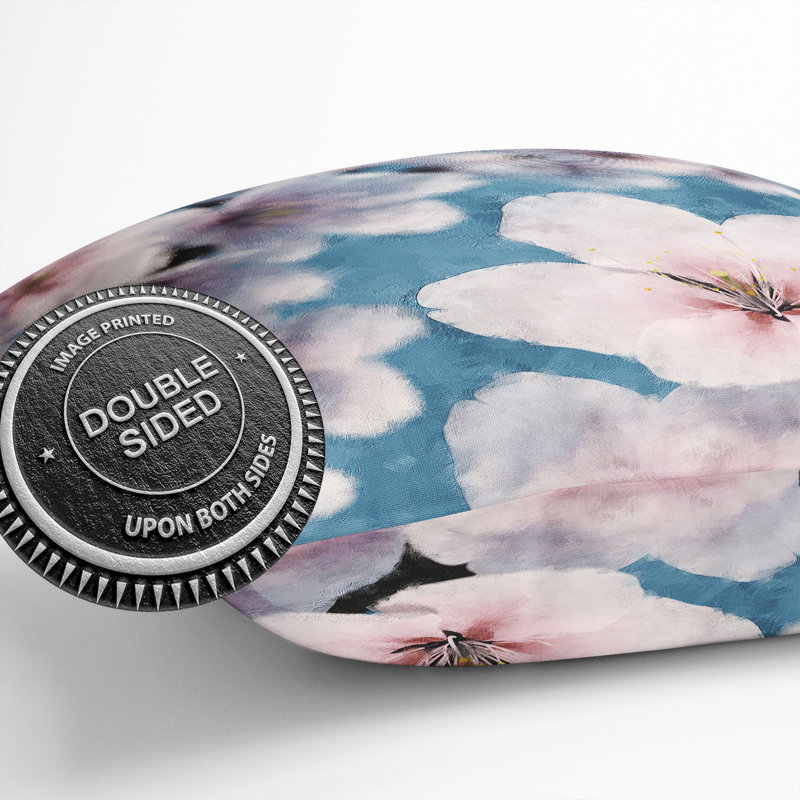 Floral Square Cushion, 55cm H x 55cm W x 20cm D