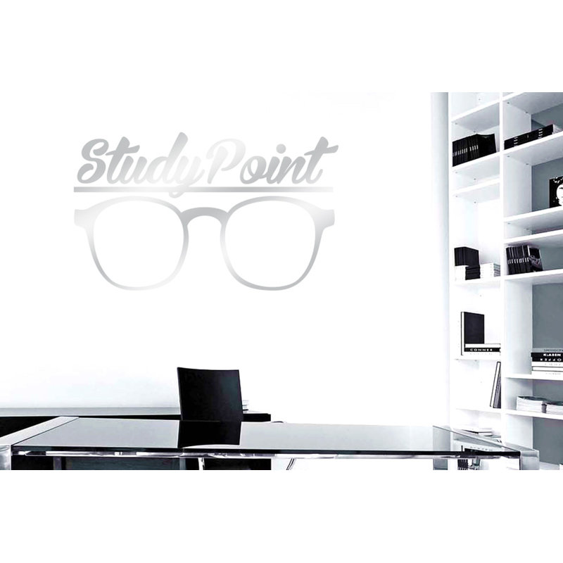 Wall Decal, Shiny Silver, Large