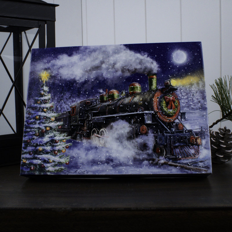 Toile de table lumineuse North Pole Express 8 x 6