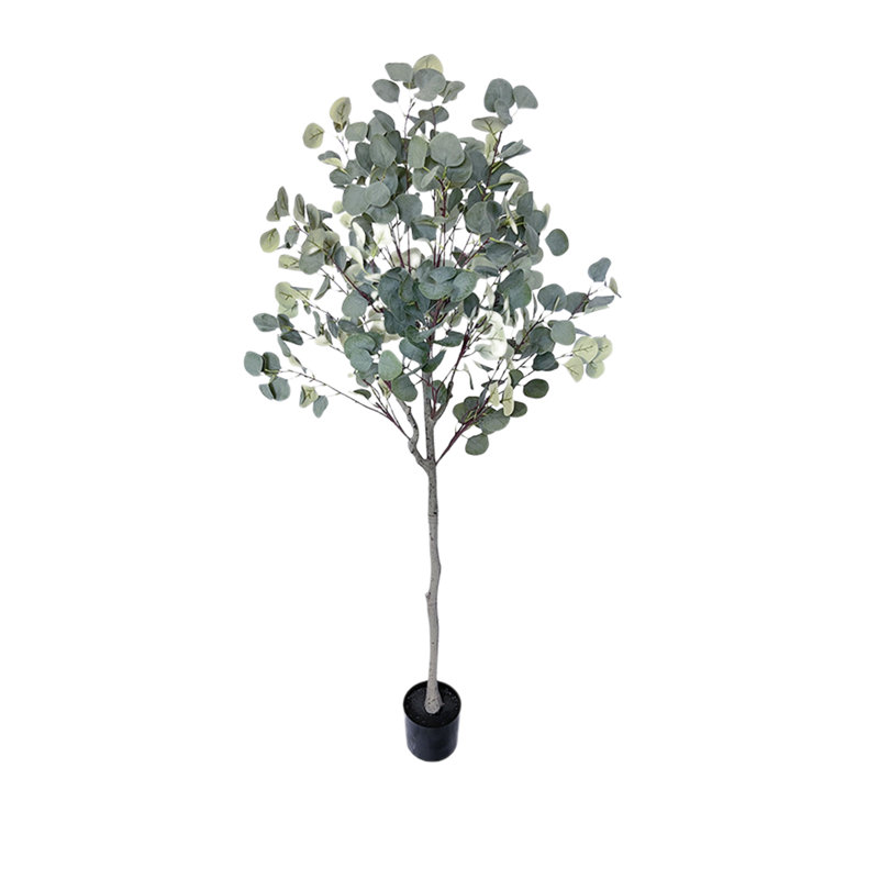 Faux Tree in Plastic / Acrylic Planter, 150cm H x 15cm W x 5.91cm D