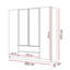 4 Door Manufactured Wood Wardrobe-486214916
