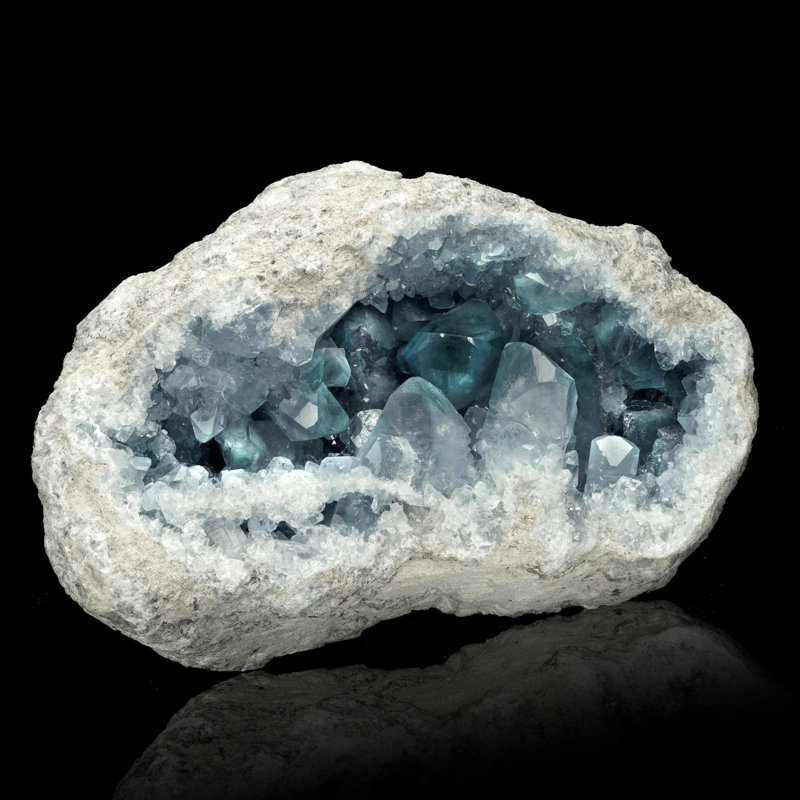 Celestite Geode From Madagascar // 14 Lb.