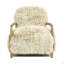 Chaise avec accoudoirs en peau de mouton 28,5 po New Zealand
