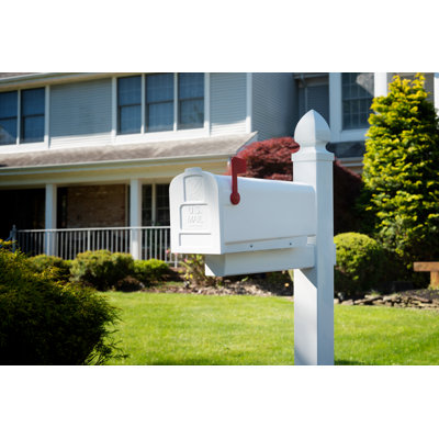 Parsons Plastic Post Mounted Mailbox