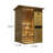 Samsora Outdoor Traditional Steam Sauna for 2-Person, 2500W/240V, Mid-Infrared Lamp, 95℉-230℉, Old Fir Wood, Built-In Bluetooth Speaker, Includes Sauna Heater and Sauna Stone, Negative Ion Board-124842949-124842950