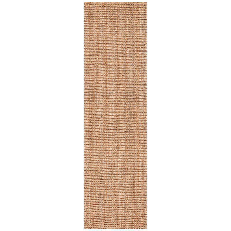 Martha Stewart Hand Woven Jute Solid Color Rug, Runner 2'3" x 18'
