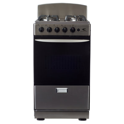 Master-Chef 20" Freestanding Range With 2.4 CFT Oven Capacity - 4 Italian Sabaf Sealed Burners – B