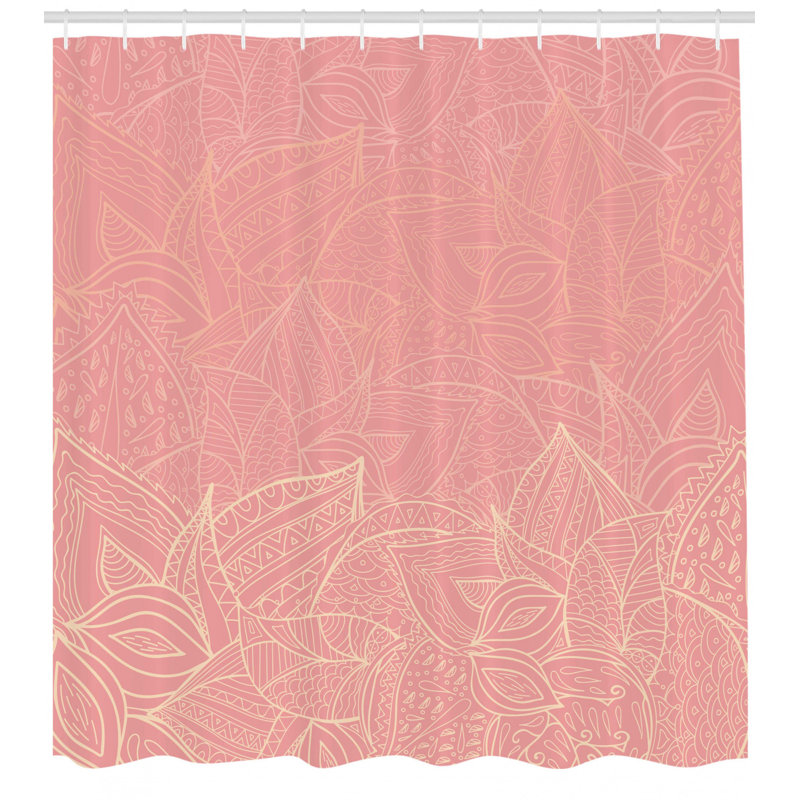 Shower Curtain Set + Hooks, 84" H x 69" W