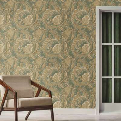 Elegance 10m x 53cm Satin Wallpaper Roll