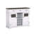 Coffee Wine Bar Cabinet With 3 Drawer-1996919018