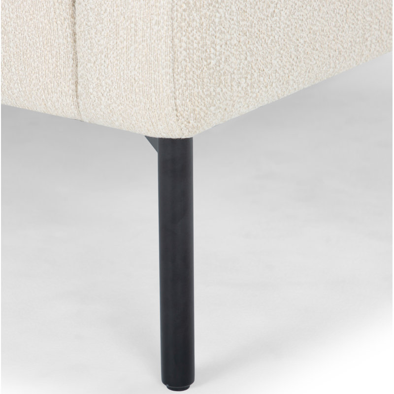 Fauteuil en polyester 29,92 po Odin, Boucle texturée taupe
