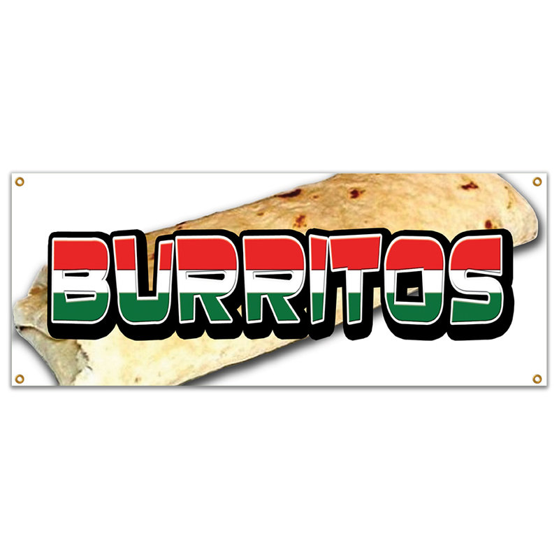 Vinyle 13 oz avec œillets Burritos Banner