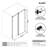 62-67" W X 79" H Frameless Single Sliding Shower Door with 3/8" (10mm) Clear Tempered Glass, Shatter-Resistant Film & Installation Hole Locator - Round Top Rail-120782891