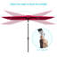 Parasol de marché rectangulaire 10 'x 6,5' avec manivelle-1923168048