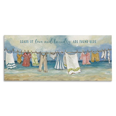 Laundry By The Sea Canvas, design by Charlene Olson