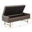 Banc de rangement en polyester Hazlip