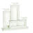 16.63'' H Glass Tabletop Candelabra