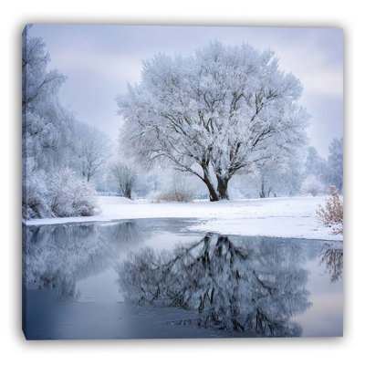 «Winter Reflection», art mural sur toile tendue