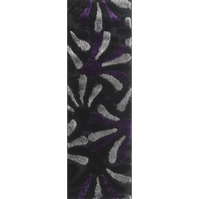 Tapis à poil long gris Allese