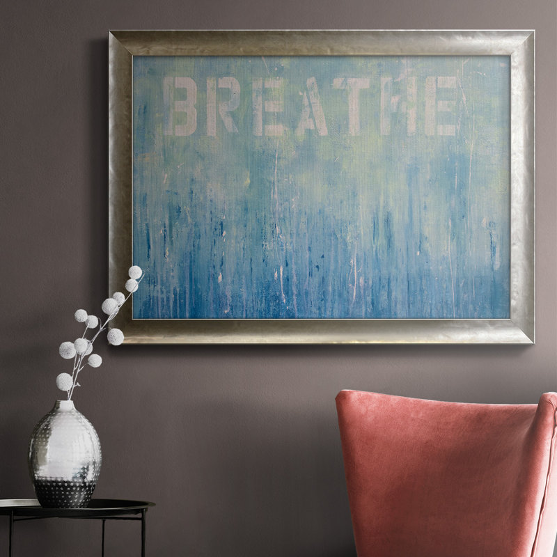Just Breathe - reproduction d'art sur toile encadrée, H 16 po x l 20 po x P 2,5 po