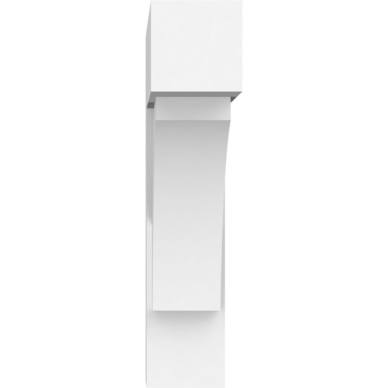 Support standard en uréthane standard avec extrémités en bloc, brun clair apprêté Thorton, H 16 po x l 3 po x P 16 po