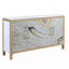 Console Taomi en grain de pierre et finition dorée AC00283