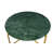 Coffee Table | Green Marble Coffee Table with Golden Metal Frame for Living Room Decor | 17"-1148229750