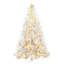 Décoration de Noël d'arbre de Noël artificielle 7,5 pi avec 1518 branches, 500 lumières DEL blanc chaud, ouverture automatique-103718546