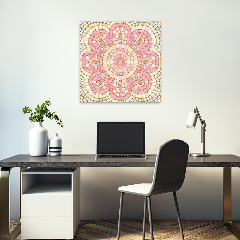 Botanical Mosaic Viii, art contemporain, H 18 po x l 18 po
