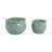 Stoneware Ceramic Planters Decorative Pot Set Durable Handmade Indoor Outdoor Containers Set Of 2-129986975