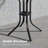 Round Patio Side Table, Outdoor Water Rippled Tabletop