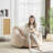 Ben Faux-Fur Bean Bag Chair With Armrests