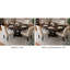 Table de salle à manger extensible ronde Dows 60 "-76" 