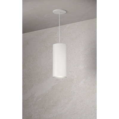 Pendant Downlight  5” Round,20W,3500K 90CRI,50°, 10’ White Cord - Retro Fit