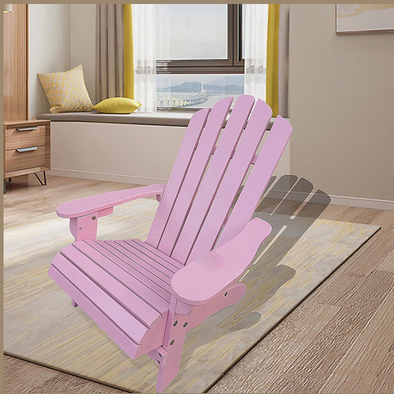 Chaise Adirondack d'extérieur ou d'intérieur en bois pour enfants