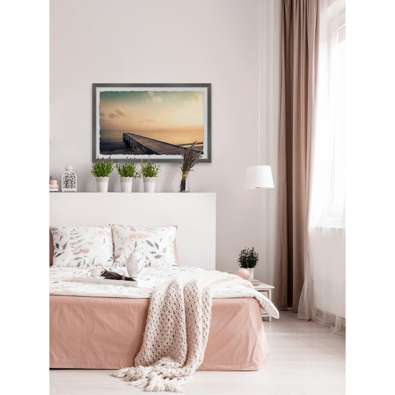 Amber Sky - Single Picture Frame Print, 38cm H x 45cm W x 3.81cm D