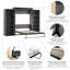 Grand lit escamotable 126 W avec 2 tablettes AILE-55325532
