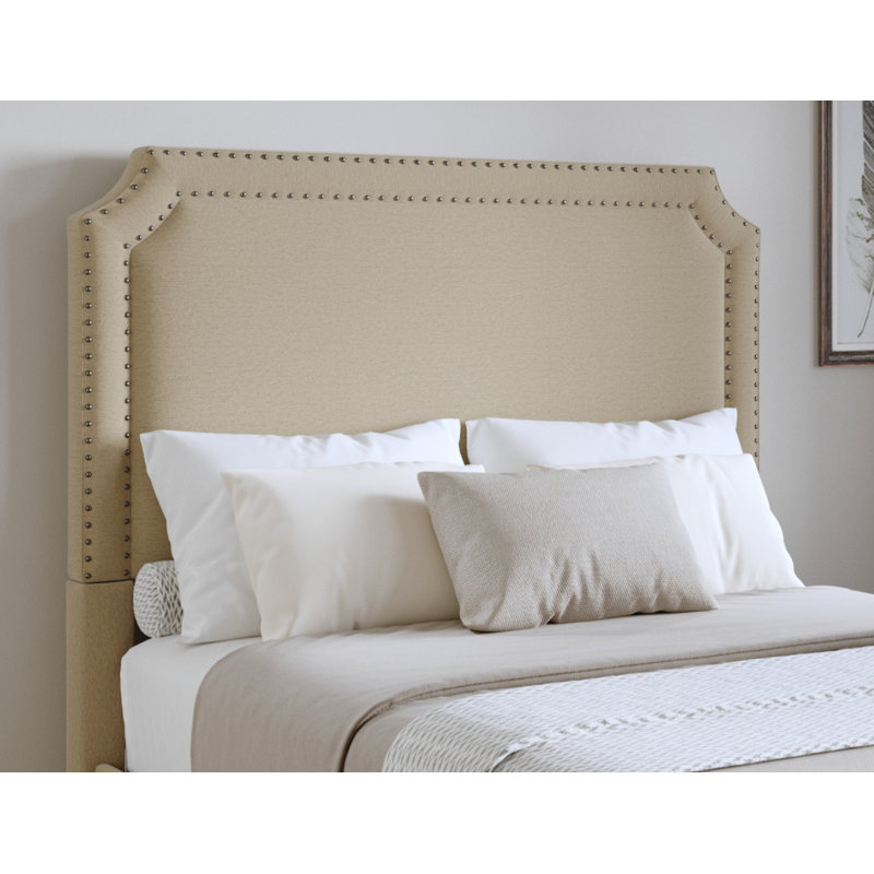 Roeder Upholstered Headboard, Beige, King