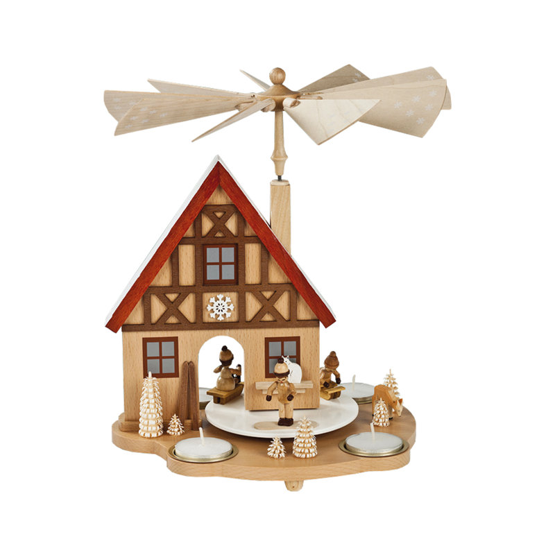  Pyramid Winter Sports Decor Tabletop Display