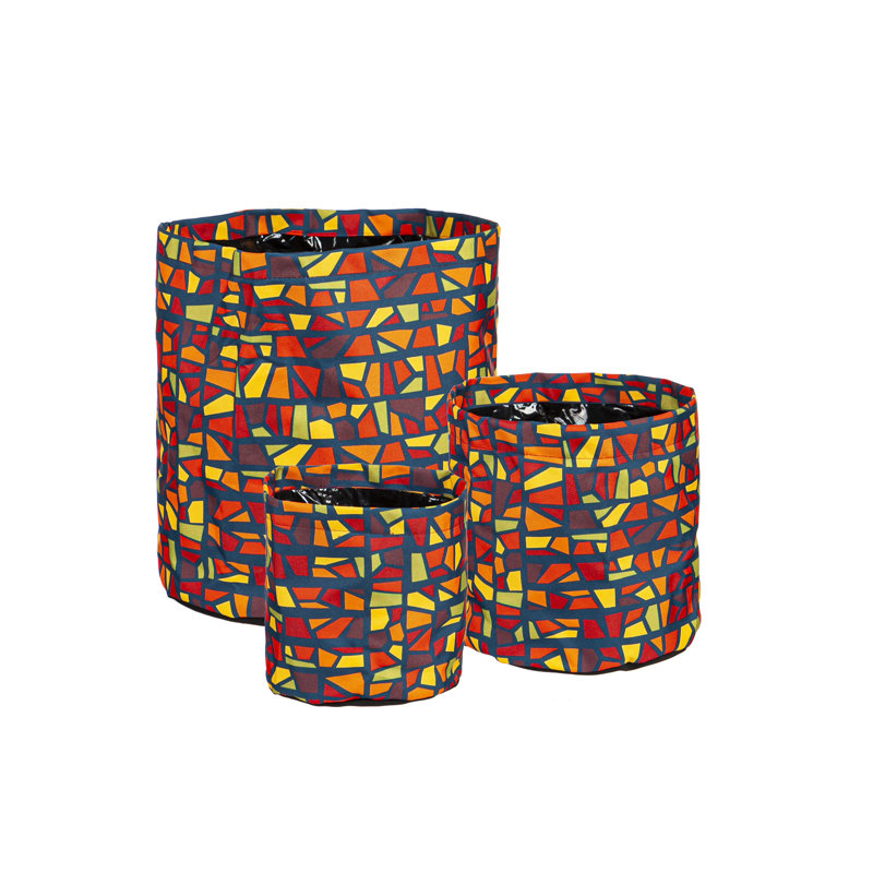 Ensemble de cache-pots en plastique 3 pièces