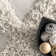 Kaliyanei Diamond Trellis Power Loom Performance Shag Cream Rug