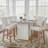 Modern Velvet Upholstered Counter Height Bar Stools (Set of 6)-108497670