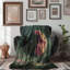 Palmiers rétro classiques - couverture sherpa de qualité supérieure 1 pièce-101008516