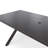 Rectangular 78" x 35" Sleek Powder-Coated Iron Patio Dining Table with Umbrella Hole