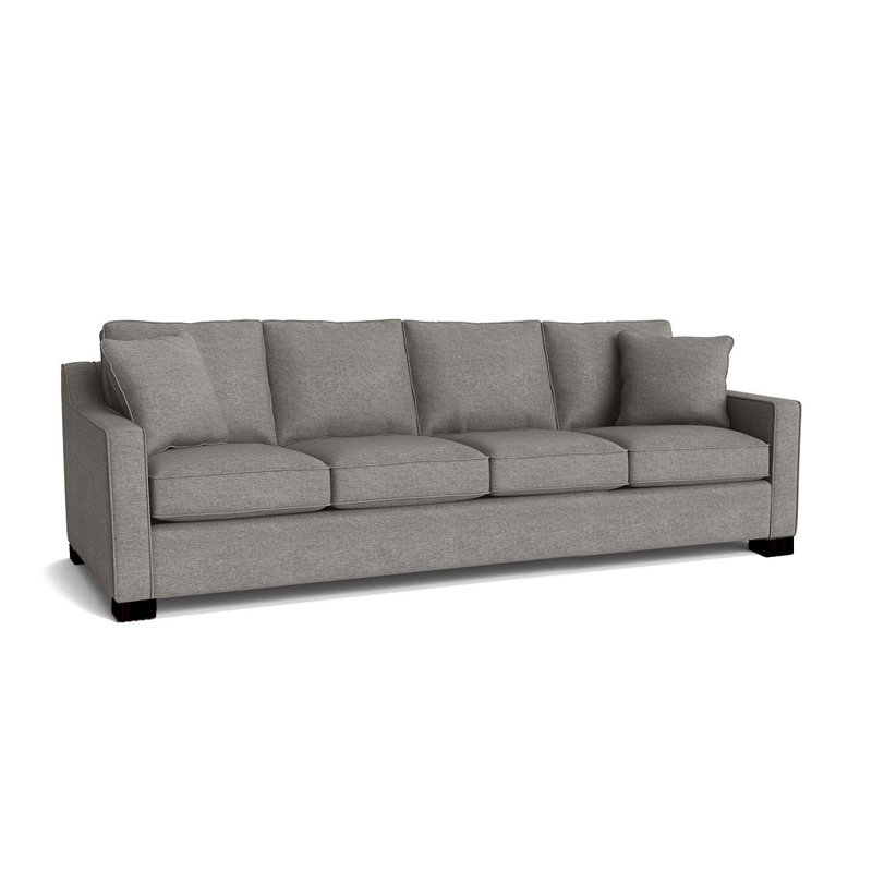Aceyon 102'' Upholstered Sofa, Espresso, Hill Sesame