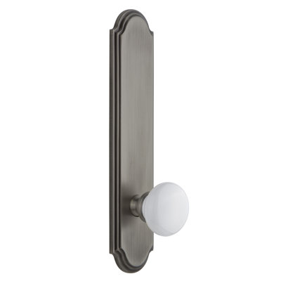 Grandeur Arc Tall Plate Double Dummy with Hyde Park Door Knob