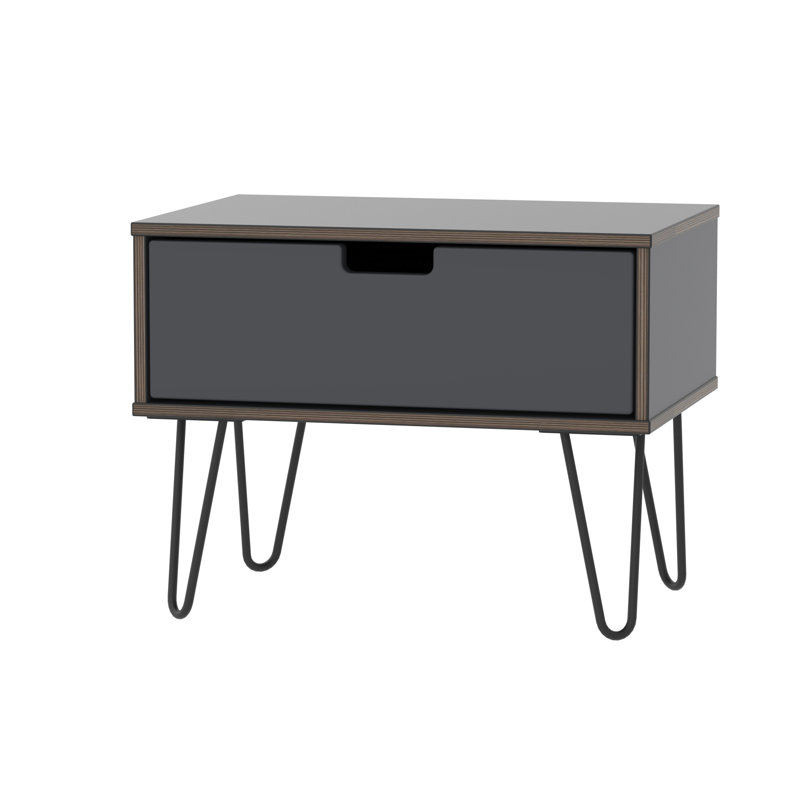 Fully Assembled Fairbury 1 Drawer Bedside Table